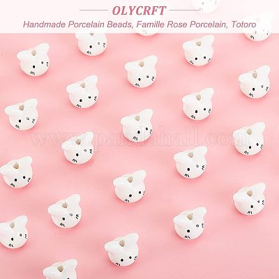 Фарфоровые бусины ручной работы PORC-OC0001-08-1