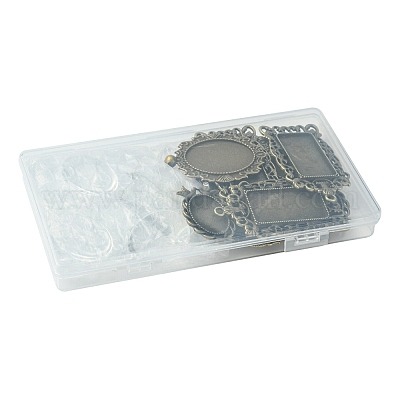 Винтажный набор для изготовления пустого кулона своими руками DIY-FS0005-28-1