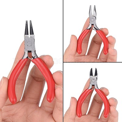 Jewelry Tool Set Round Nose Pliers Flat Nose Pliers Wire 