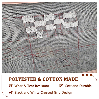 Ткань для вышивки иглой DIY-WH0488-70B-1