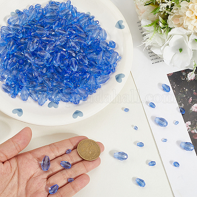 Граненые круглые стеклянные бусины GLAA-PA0001-05B-1