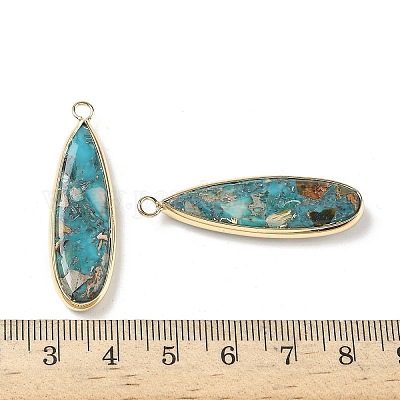 Подвески из окрашенной синтетической императорской яшмы G-D337-02G-1