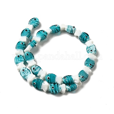 Бусы лэмпворк ручной работы LAMP-G154-07D-1