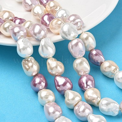 Гальванические стеклянные бусины GLAA-Z013-01A-01-1