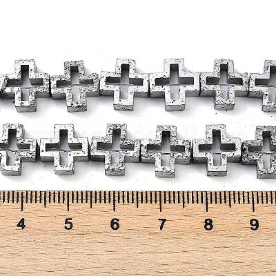 Гальванические бусины из натуральной лавы G-K388-02H-1