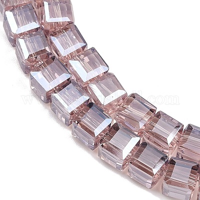 Гальванизируйте прозрачное стекло бисер нитей EGLA-B011-07A-PL02-1