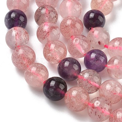 Бусы из натурального ауралита&nbsp;G-Z139-A01-8mm-1