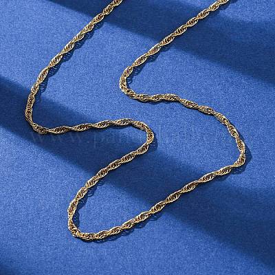 Ожерелья из цепочек из нержавеющей стали 304 толщиной 2.5 мм NJEW-T016-26G-1