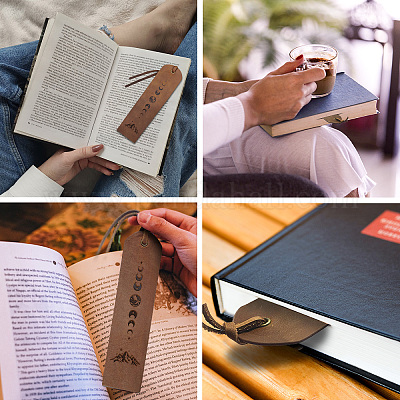 Этикетки из воловьей кожи AJEW-WH0386-0009-1