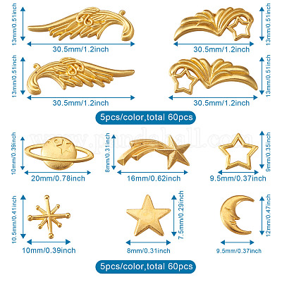 Кабошоны и звенья из цинкового сплава и эмаль для кабошонов PALLOY-TA0002-01-1
