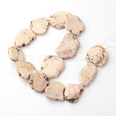 Самородки натуральный магнезит бусины нити G-D775-02-1