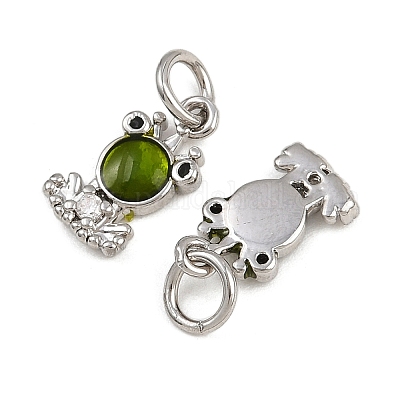 Латунные микро проложить кубического циркония подвески KK-A269-65P-1