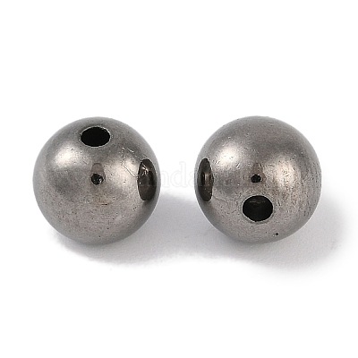 Пластиковые круглые бусины ccb&nbsp;ALUM-U001-08A-05-1