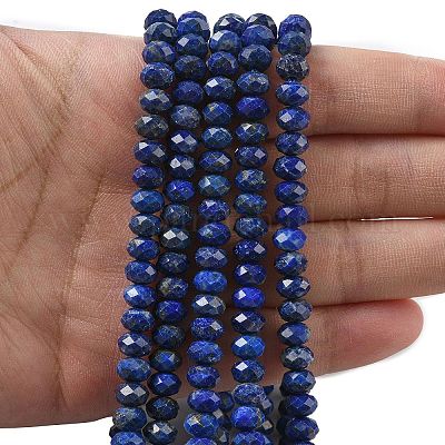 Natürliche Lapislazuli Perlenstränge&nbsp;G-D344-A17-1