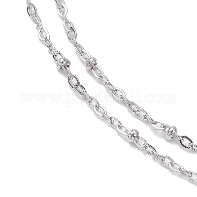 Четки с подвеской в виде креста из нержавеющей стали 304 NJEW-JN05417-1