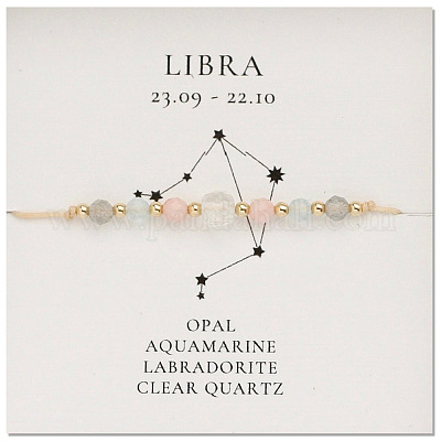 Браслеты из бисера с созвездиями из натуральных драгоценных камней NR2952-11-1