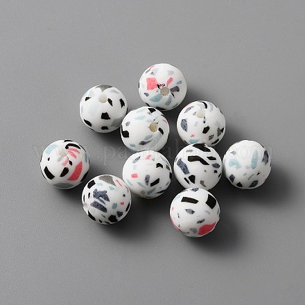 Силиконовые бусины LS-SIL-WH0001-33J-1