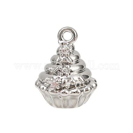 Подвески из латуни с прозрачным фианитом KK-L238-07P-1