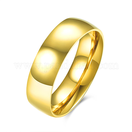 Мужские простые модные широкие кольца из титановой стали RJEW-BB15810-9G-1