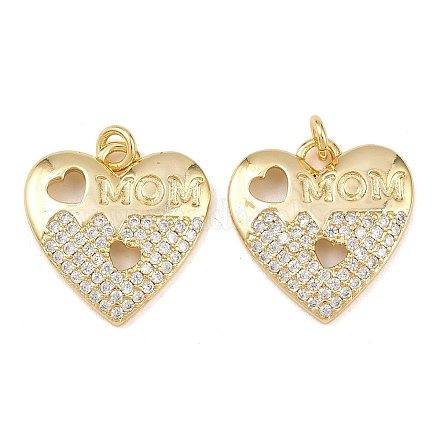 Латунные микро проложить кубического циркония подвески KK-L251-06G-04-1