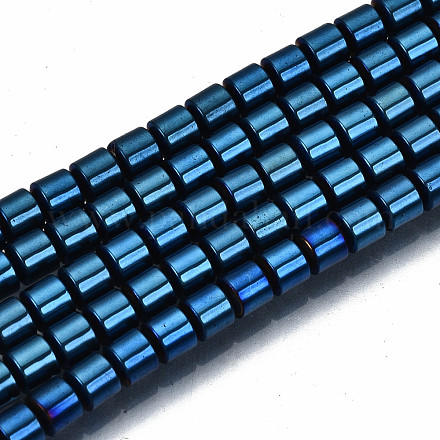 Electroplate Non-magnetic Synthetic Hematite Beads Strands G-T114-61-04-1