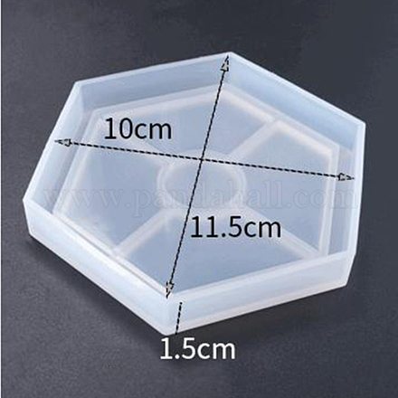 Moldes de silicona para tapete de copa hexagonal diy SIMO-PW0001-117D-1
