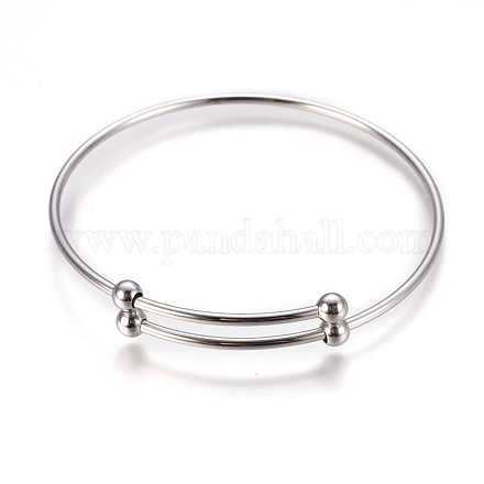 Création de bracelets ajustables en 304 acier inoxydable MAK-F227-34-P-1