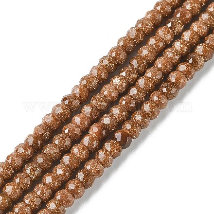Chapelets de perles en goldstone synthétique G-F748-O01-01-1