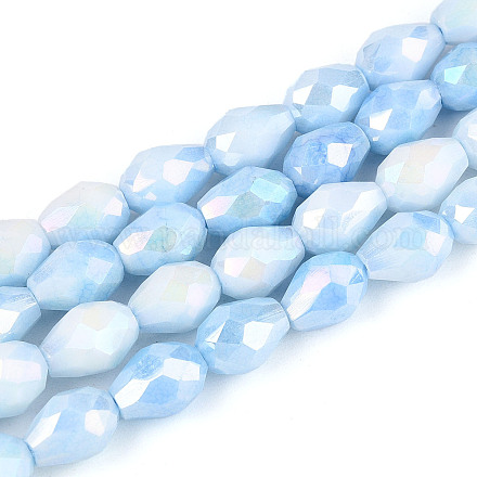 Антикоррозийные гальванические стеклянные бусины GLAA-T025-13A-01-1