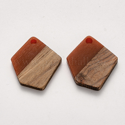 Pendenti in resina e legno di noce X-RESI-S384-003A-A01-1