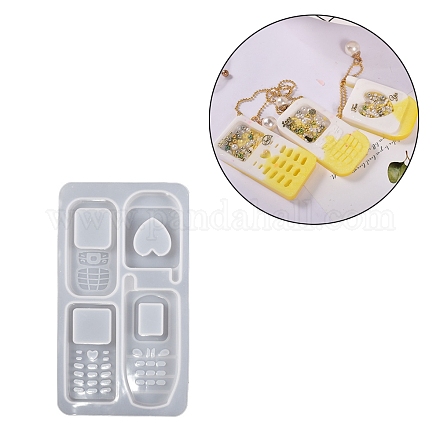 Stampi per sabbie mobili in silicone fai da te per telefono DIY-G079-06A-1