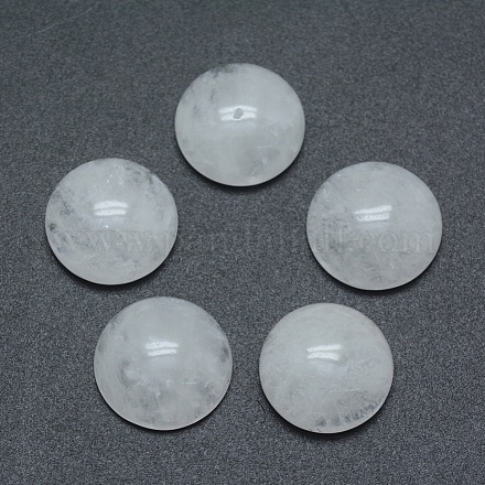 Cabuchones de cristal de cuarzo natural X-G-P393-R50-14mm-1
