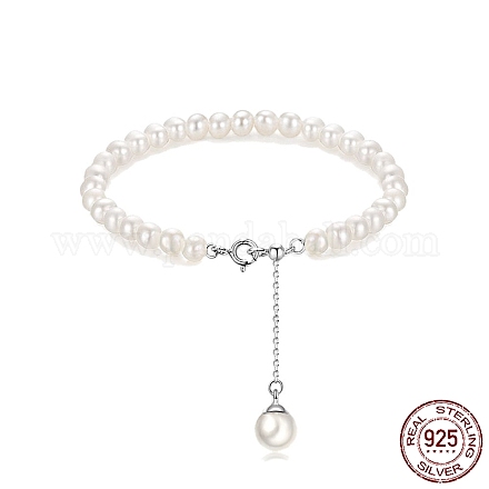 Bracelets à breloques en coquillages ronds BJEW-BB70575-1