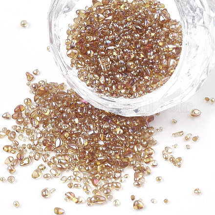 Plated Glass Seed Beads SEED-S016-01-1