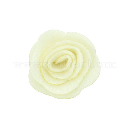 3D handgemachte Vliesstoffrolle Rosenblüten für DIY Haarschmuck Stirnband Hut Kinderhaarband PW-WG85975-02-1