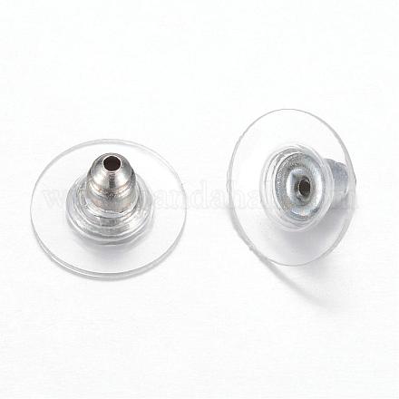 Poussoirs d'oreilles en plastique en laiton KK-P042-01P-1
