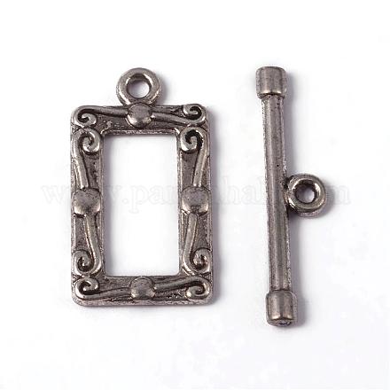 Tibetan Style Alloy Toggle Clasps X-LF5079Y-NF-1