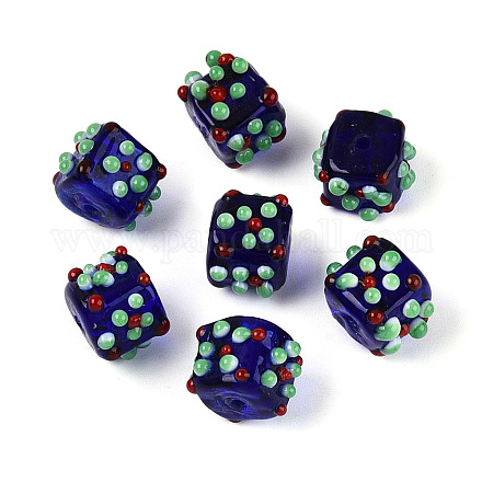 Perles vernissées manuelles&nbsp;LAMP-N038-04B-1