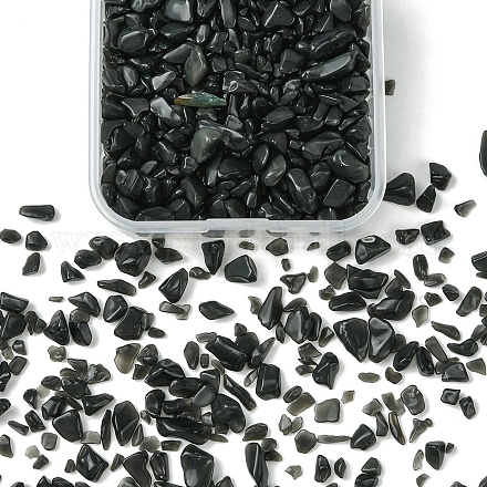 50 г бусинок из натурального черного турмалина G-YW0001-67-1