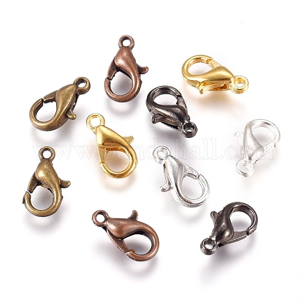 Zinc Alloy Lobster Claw Clasps X-E103-M-1