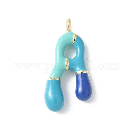 Латунь эмаль подвески X-KK-E093-03G-A-02-1