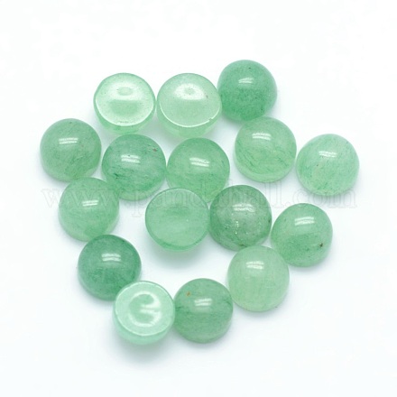 Natürlichen grünen Aventurin Cabochons G-P393-R15-4mm-1