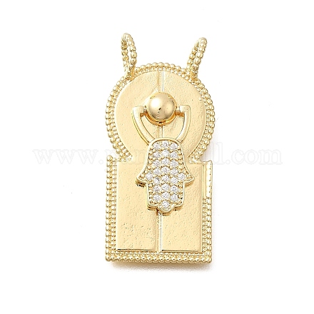 Латунные микро проложить кубического циркония подвески KK-Z125-30G-1