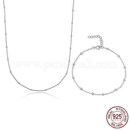 925 conjunto de joyas de plata de primera ley con baño de rodio LC2578-5-1