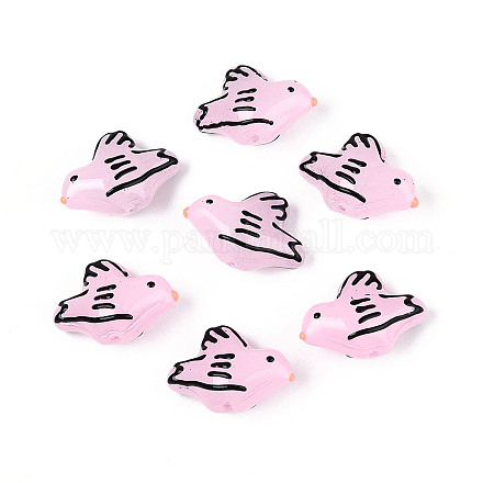 Эмалевые бусины ручной работы в технике лэмпворк LAMP-T023-22B-1