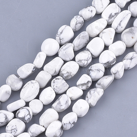 Chapelets de perles en howlite naturelle G-T105-30-1