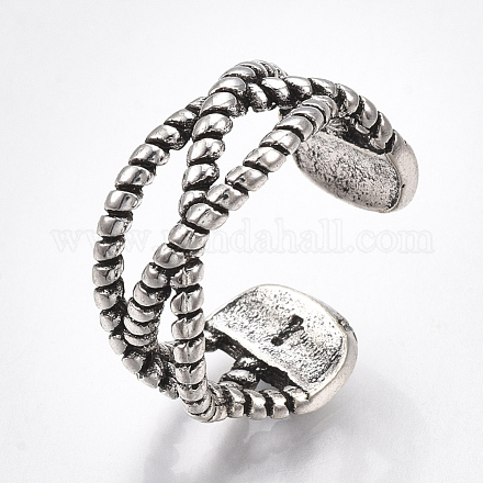 (venta de fábrica de fiestas de joyería) anillos de dedo de manguito de aleación RJEW-T006-20-1