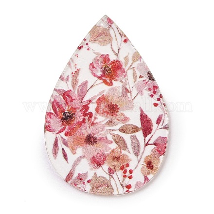 Подвески из прозрачного акрила с принтом FIND-K017-16B-1