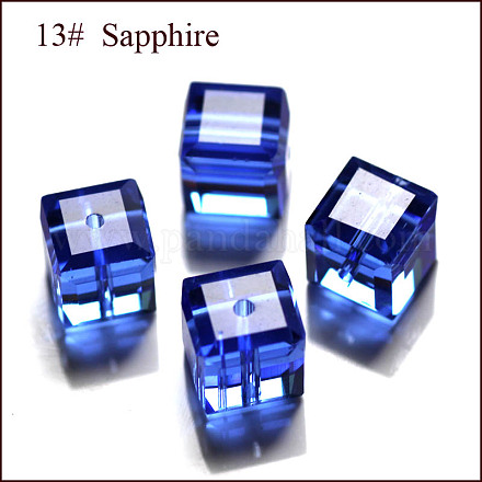 Abalorios de cristal austriaco de imitación SWAR-F074-6x6mm-13-1