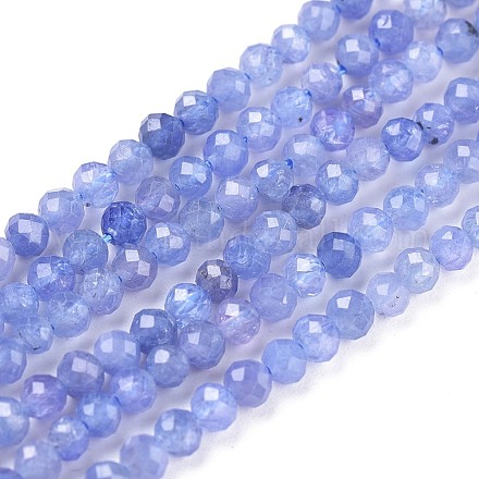 Perles tanzanite naturel brins G-R475-033-1